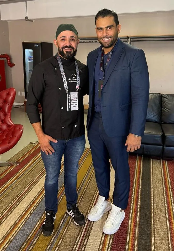 Chef Pedro Ernesto com o CEO da Up Summit